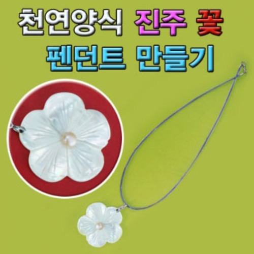천연양식진주 꽃 펜던트 만들기(5인용)